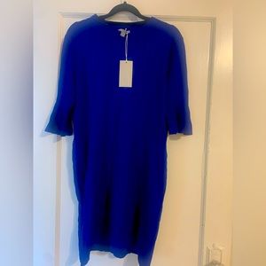 Cos sweater dress in Roya Blue